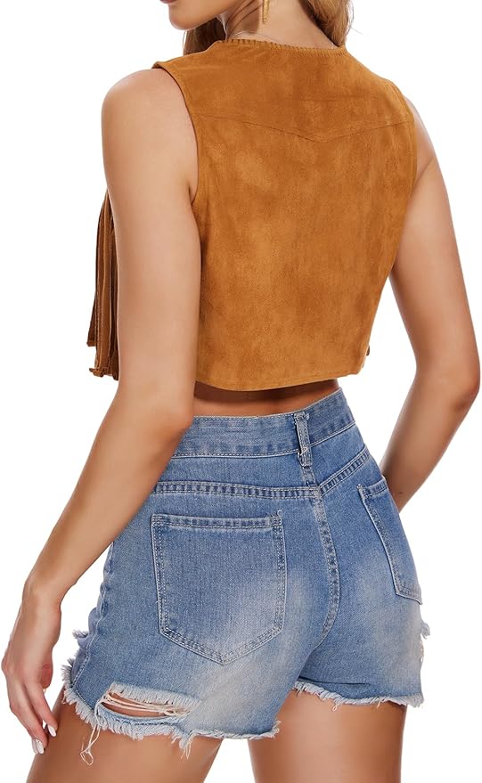 J.Corrine Fringe cowgirl suede Vest